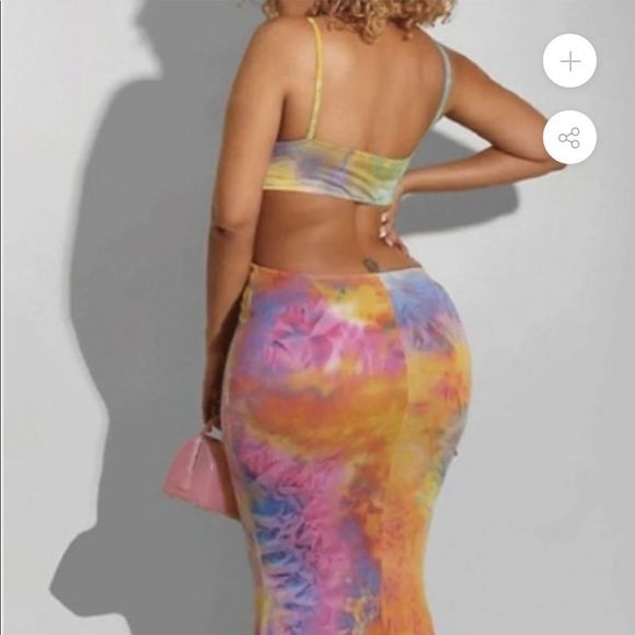 🔥Tie Dye Print Maxi Dress - Picture 3 of 6
